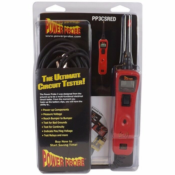 Power Probe 3 Voltmeter Test Light Continuity Relay Electrical Circuit Tester