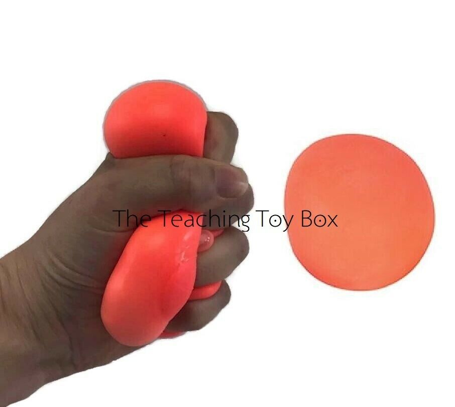 Orange Super Soft Low Resistance Squishy Squeeze Stress Ball Toy Autism Fidget
