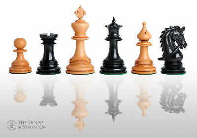 The Preston Luxury Chess Set - Pieces Only - 4.4" King - Genuine Ebony
